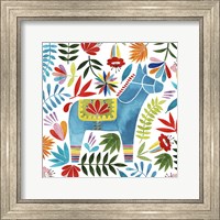 Framed Festive Otomi I