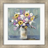 Framed Mixed Pastel Bouquet I