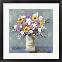 Framed Mixed Pastel Bouquet I