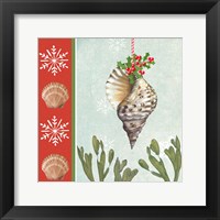 Framed 'Christmas Coastal II' border=