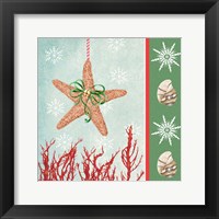 Framed 'Christmas Coastal III' border=