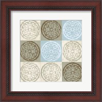 Framed Blue Squared I