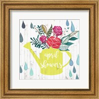 Framed April Showers & May Flowers I