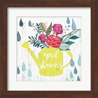 Framed April Showers & May Flowers I