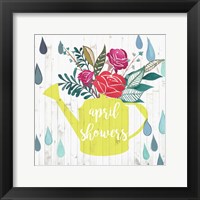 Framed April Showers & May Flowers I