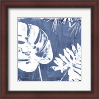 Framed Tropical Indigo Impressions I