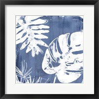 Framed Tropical Indigo Impressions IV