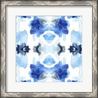 Framed Blue Kaleidoscope I