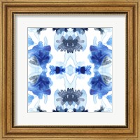 Framed Blue Kaleidoscope II