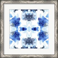 Framed Blue Kaleidoscope II
