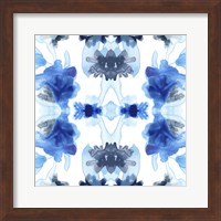 Framed Blue Kaleidoscope II