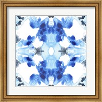 Framed Blue Kaleidoscope III