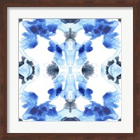 Framed Blue Kaleidoscope IV