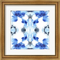 Framed Blue Kaleidoscope IV