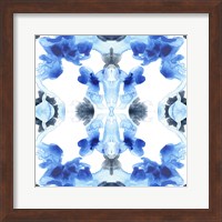 Framed Blue Kaleidoscope IV
