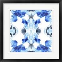 Framed Blue Kaleidoscope IV