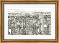 Framed Skyline Sketch I
