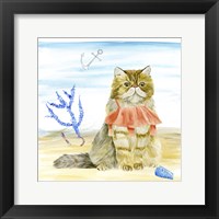 Summer Purr Party I Framed Print