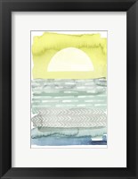 Framed Sunrise Sea I