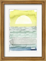 Framed Sunrise Sea I