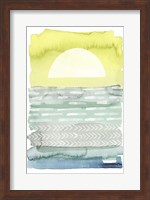Framed Sunrise Sea I