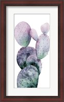 Framed Purple Cactus I