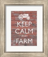 Framed Keep Calm & Farm II