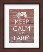 Framed Keep Calm & Farm II