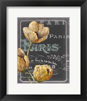 Framed Chalkboard Paris II