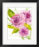 Framed Bouquet Rose I