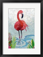 Vivid Flamingo II Framed Print