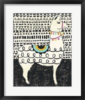 Party Llama I Framed Print