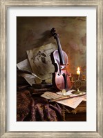 Framed Still Life With Violin