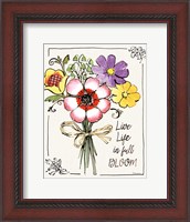 Framed Sunny Bouquets III