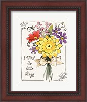 Framed Sunny Bouquets IV