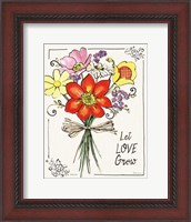 Framed Sunny Bouquets I