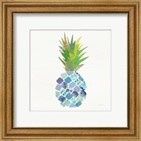 Framed 'Tropical Fun Pineapple II' border=