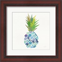 Framed Tropical Fun Pineapple II