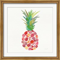 Framed Tropical Fun Pineapple I