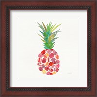 Framed Tropical Fun Pineapple I