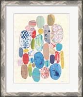 Framed Geometric Collage I Bright