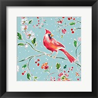 Holiday Wings IV Blue Framed Print