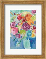 Framed Matisse Florals Pastel Crop