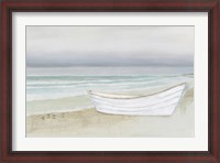 Framed Serene Seaside with Boat