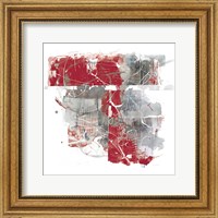 Framed Moving In and Out of Traffic II Red Grey
