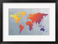 Geo Map I Framed Print