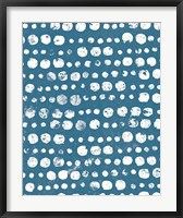 Framed Mark Making Tile Pattern II Light Blue Crop