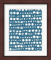 Framed Mark Making Tile Pattern II Light Blue Crop