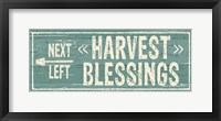 Framed Harvest Signs VI