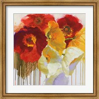 Framed Red and Yellow Sensations